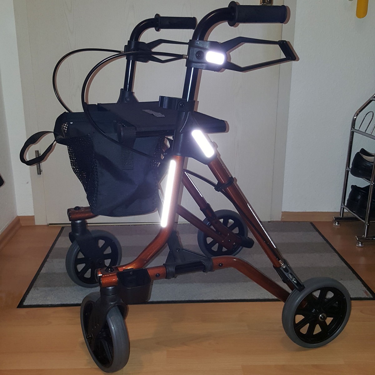 Reflektoren Sticker Set - Rauten klein - für Fahrrad Roller Kinderwagen